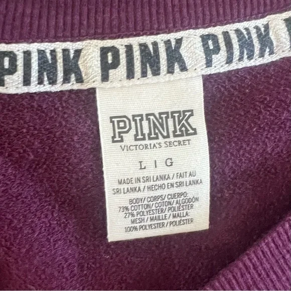 Victoria Secret PINK Pullover Sweater Oversized Logo - Picture 3 of 3